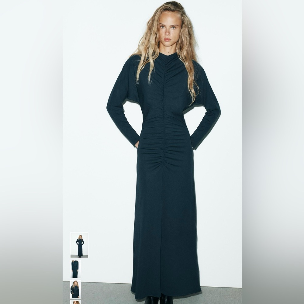 Elegant Midnight Blue Maxi Dress - Picture 1 of 4